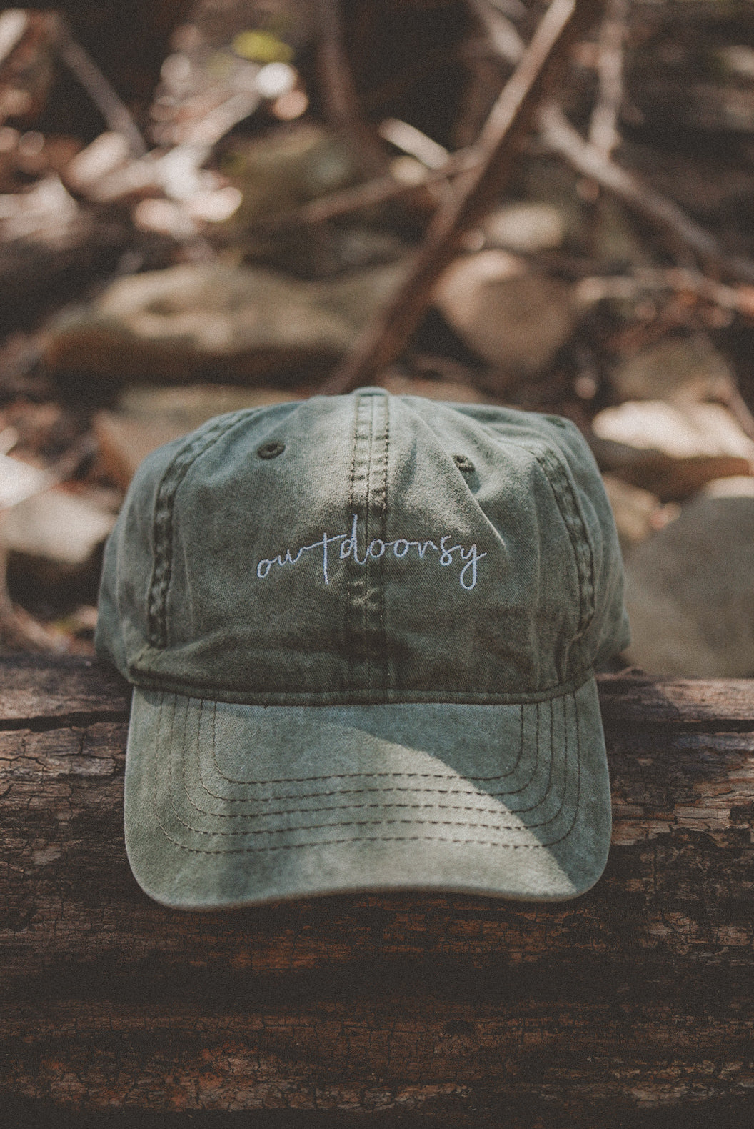 Outdoorsy Embroidered Baseball Cap | Hiking Hats | Outdoorsy Hats | Embroidered Dad Hats | Nature Hat | Outdoorsy Gifts