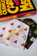 New Achievement Dungeon Crawler Carl Bandana | Cotton Bookish Pet Bandanas for Dogs & Cat