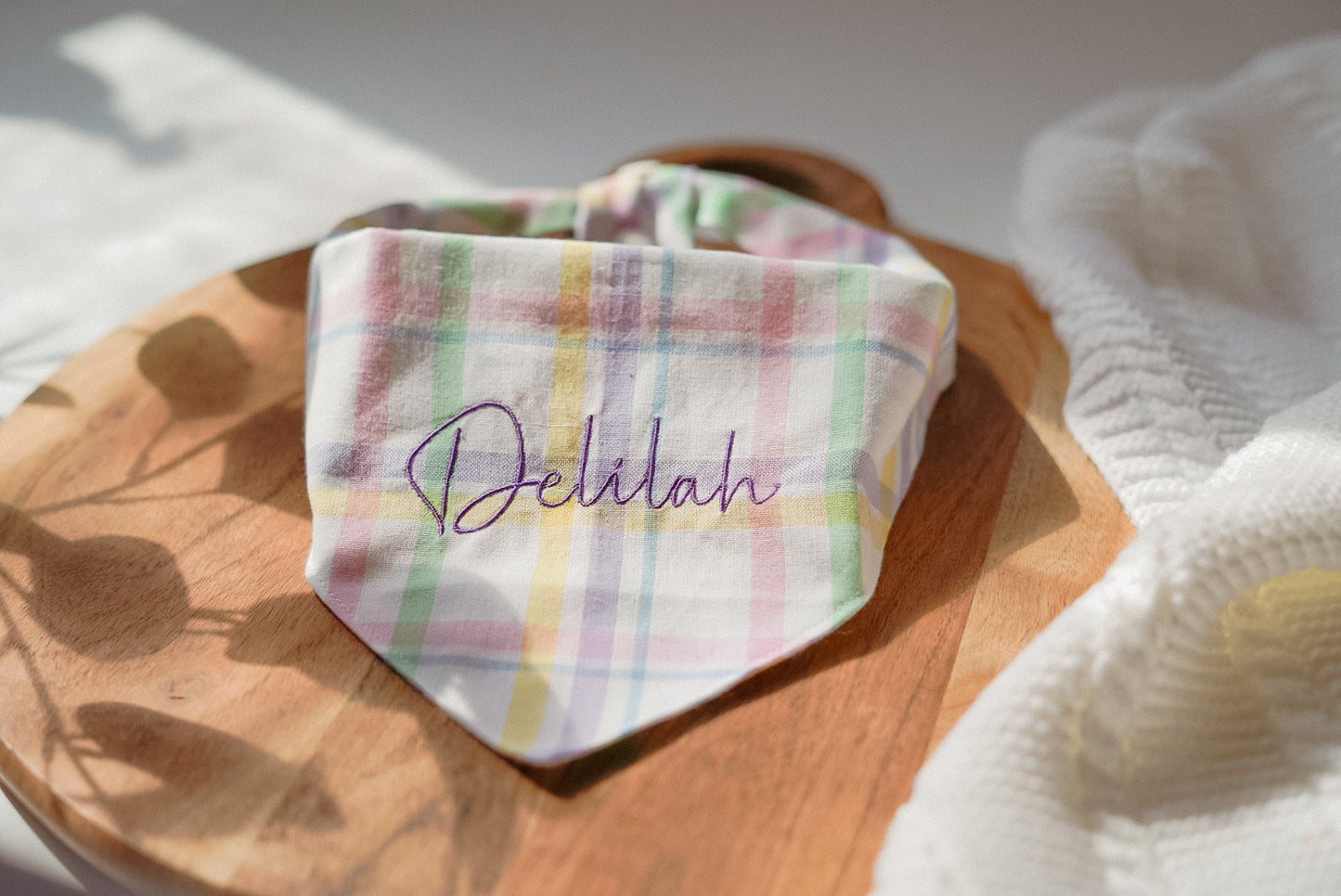 Pastel Plaid Bandana