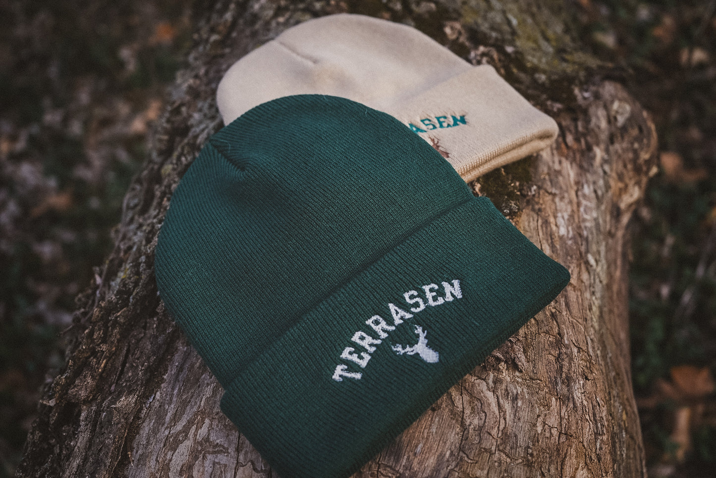 Pine & Snow Embroidered Beanie