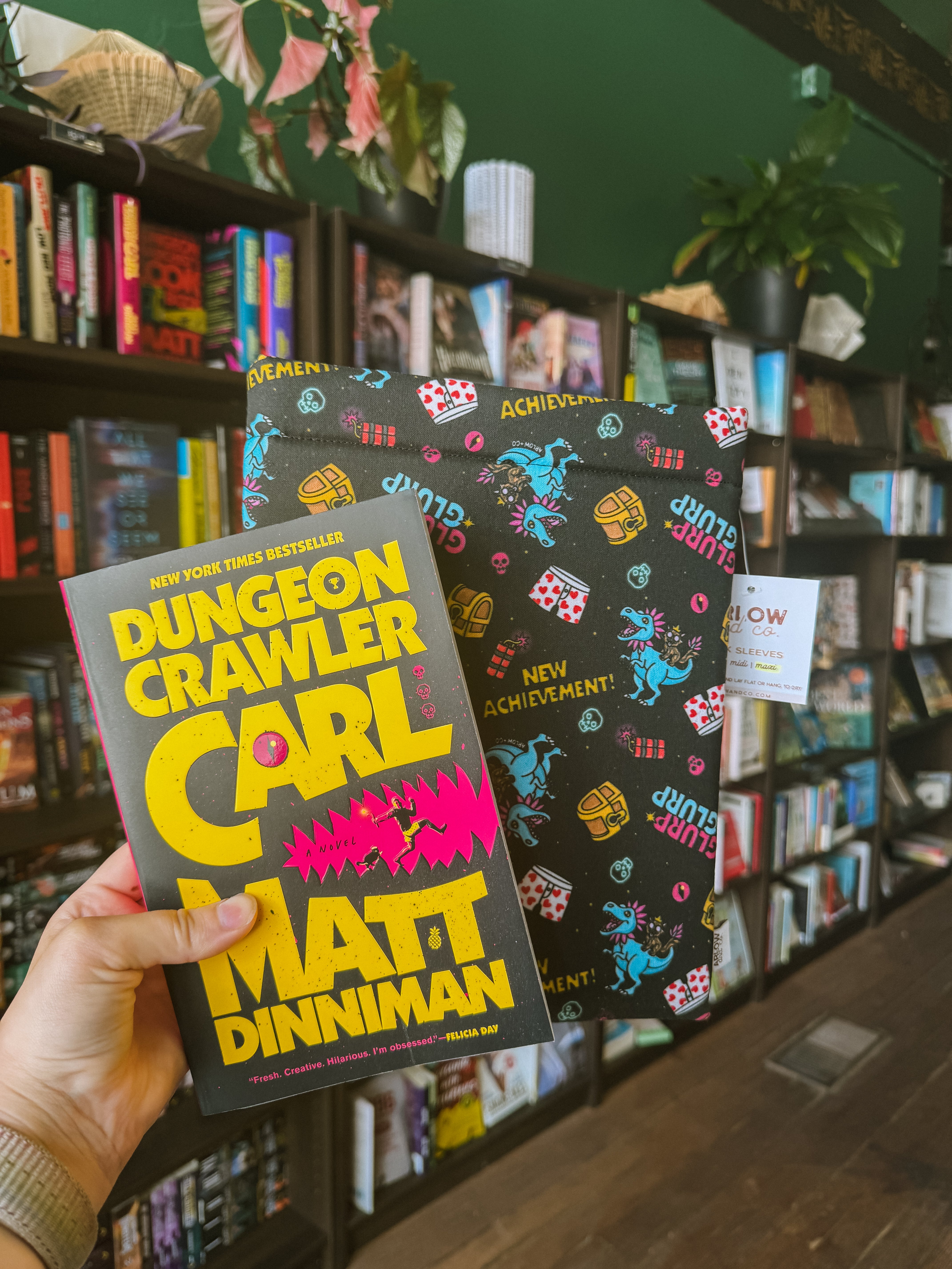Dungeon Crawler Carl Book Sleeve | Protective Cotton Sleeves for Books & Kindles