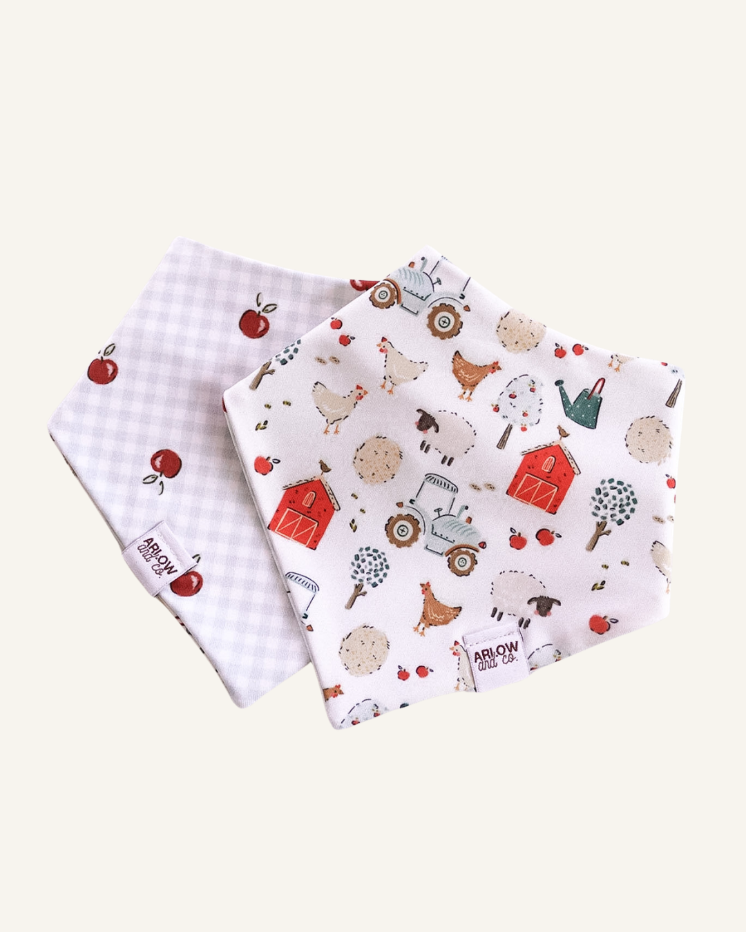 Farm Animals | Gender Neutral Spring Farm Animals Stain-Resistant Pet Bandanas for Dogs & Cats