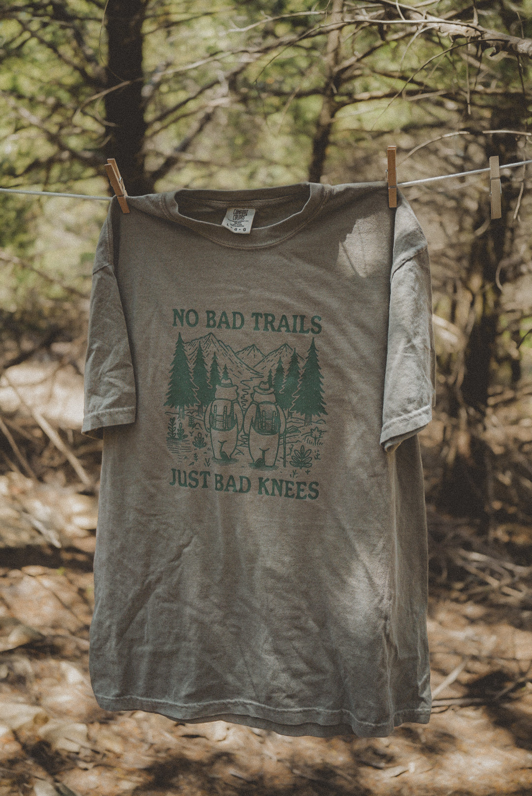 No Bad Trails, Just Bad Knees Graphic Tee