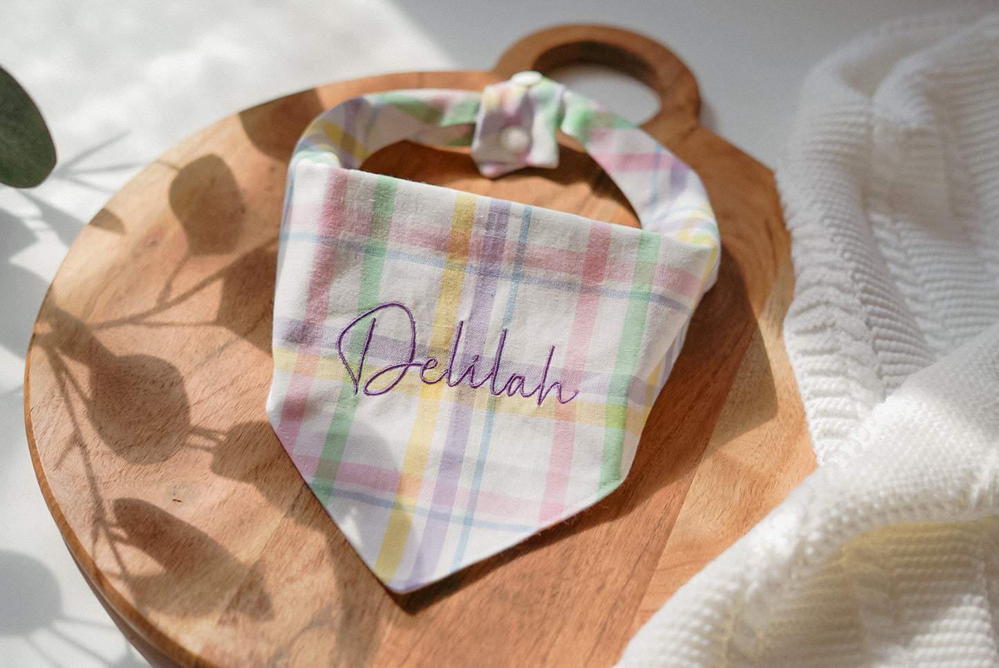 Pastel Plaid Bandana