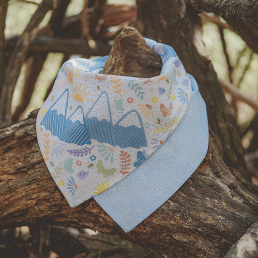 Granola Girl Reversible | Dog Bandana | Adventure Dogs | Outdoor Dog | Snap Bandana | Pet Accessory