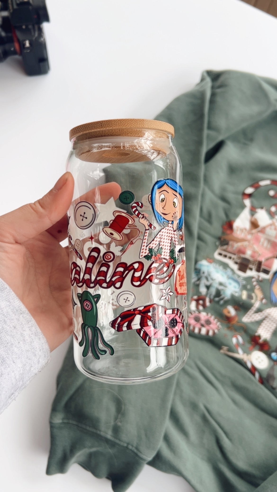 Button Girl Christmas