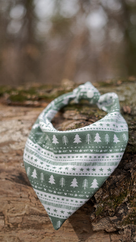 spruce waffle knit bandana