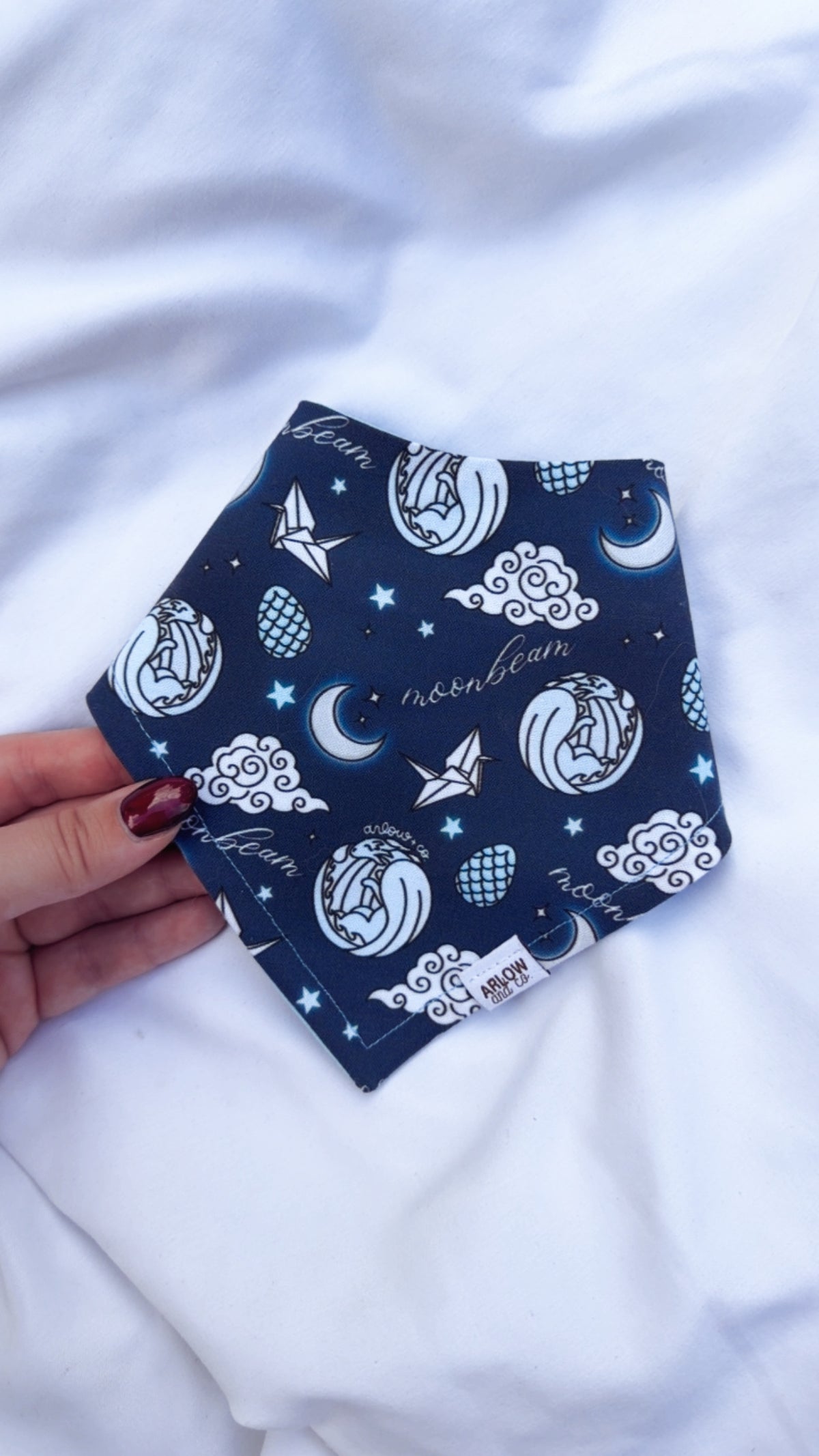 Moonbeam Dragon Bandana | Cotton Book Inspired Dragon Pet Bandanas for Dogs & Cat