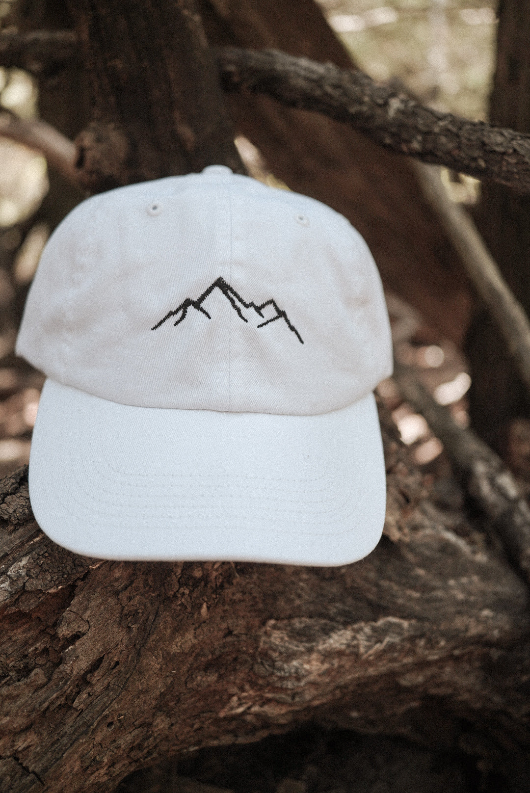 Mountain Line Art Embroidered Baseball Cap | Hiking Hats | Outdoorsy Hats | Embroidered Dad Hats | Nature Hat | Outdoorsy Gifts