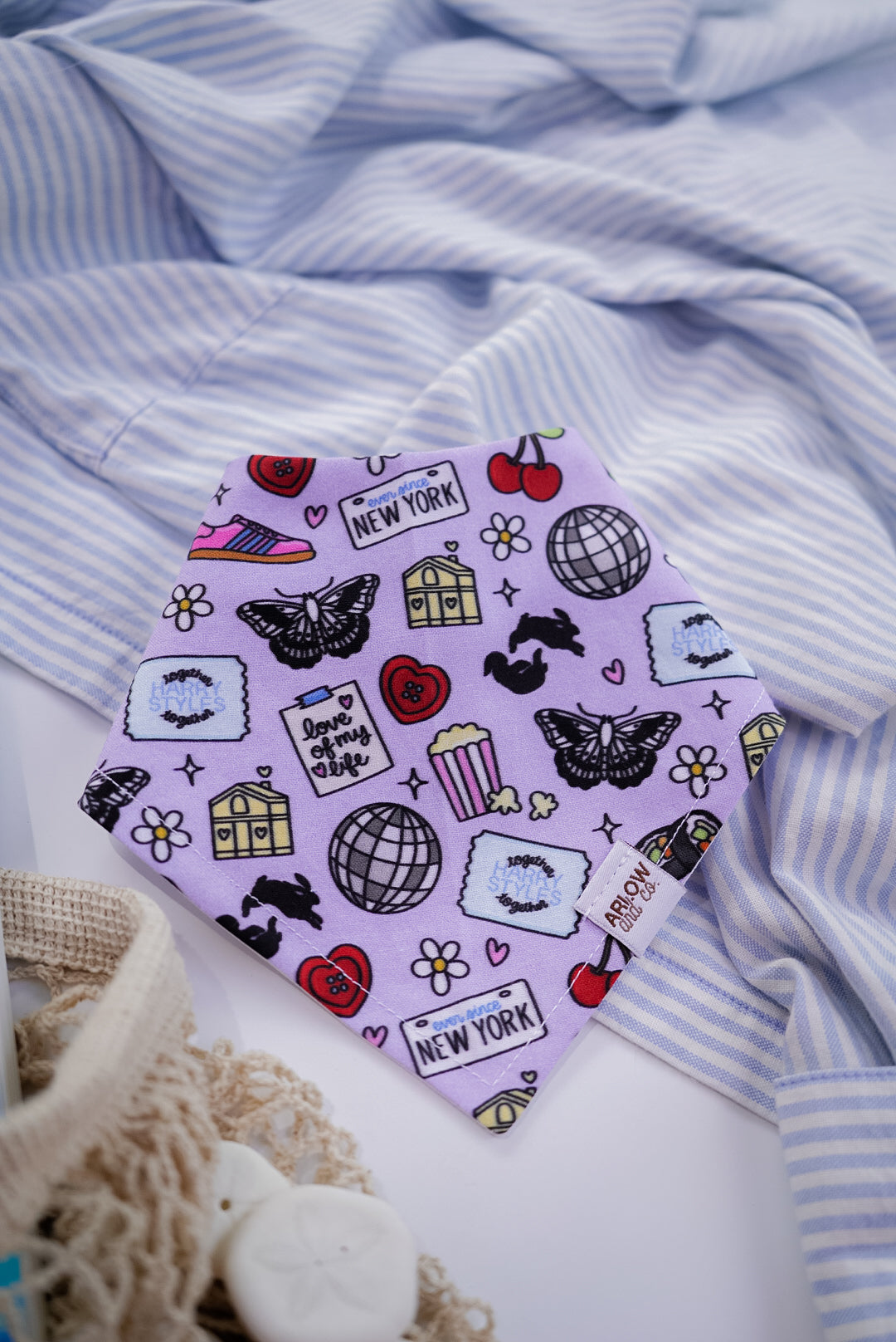 HS Pop Star Bandana | Cotton Pop Artist Pet Bandanas for Dogs & Cat
