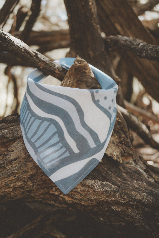 Blue Ridge | Mountain Bandana | Dog Bandana | Adventure Dogs | Outdoor Dog | Snap Bandana | Pet Accessory