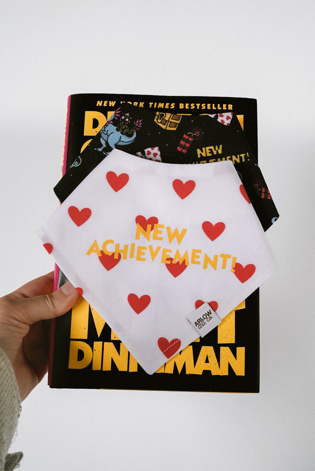 New Achievement Dungeon Crawler Carl Bandana | Cotton Bookish Pet Bandanas for Dogs & Cat