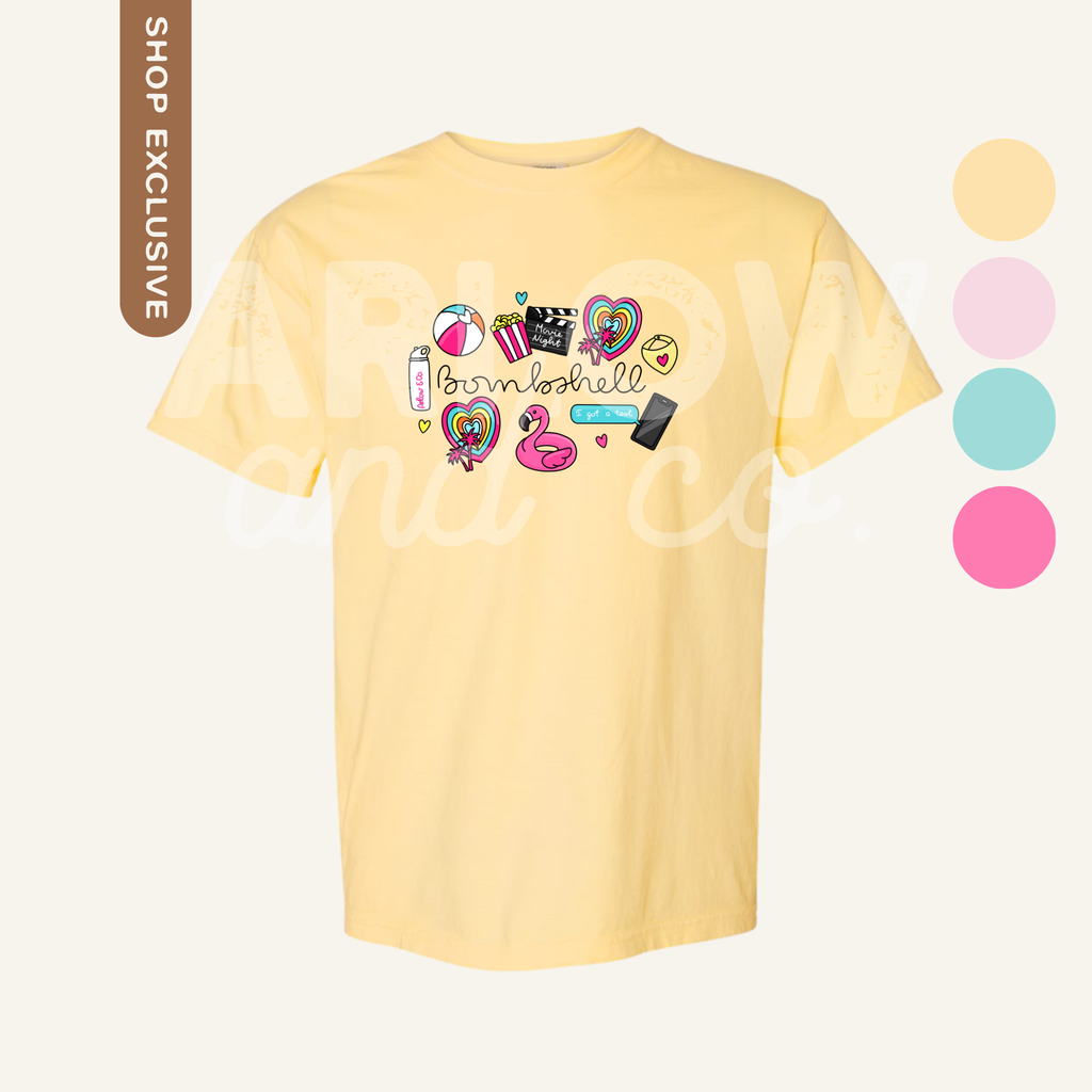 Bombshell Island Love Graphic Tee | Reality Tv Dating Island Apparel