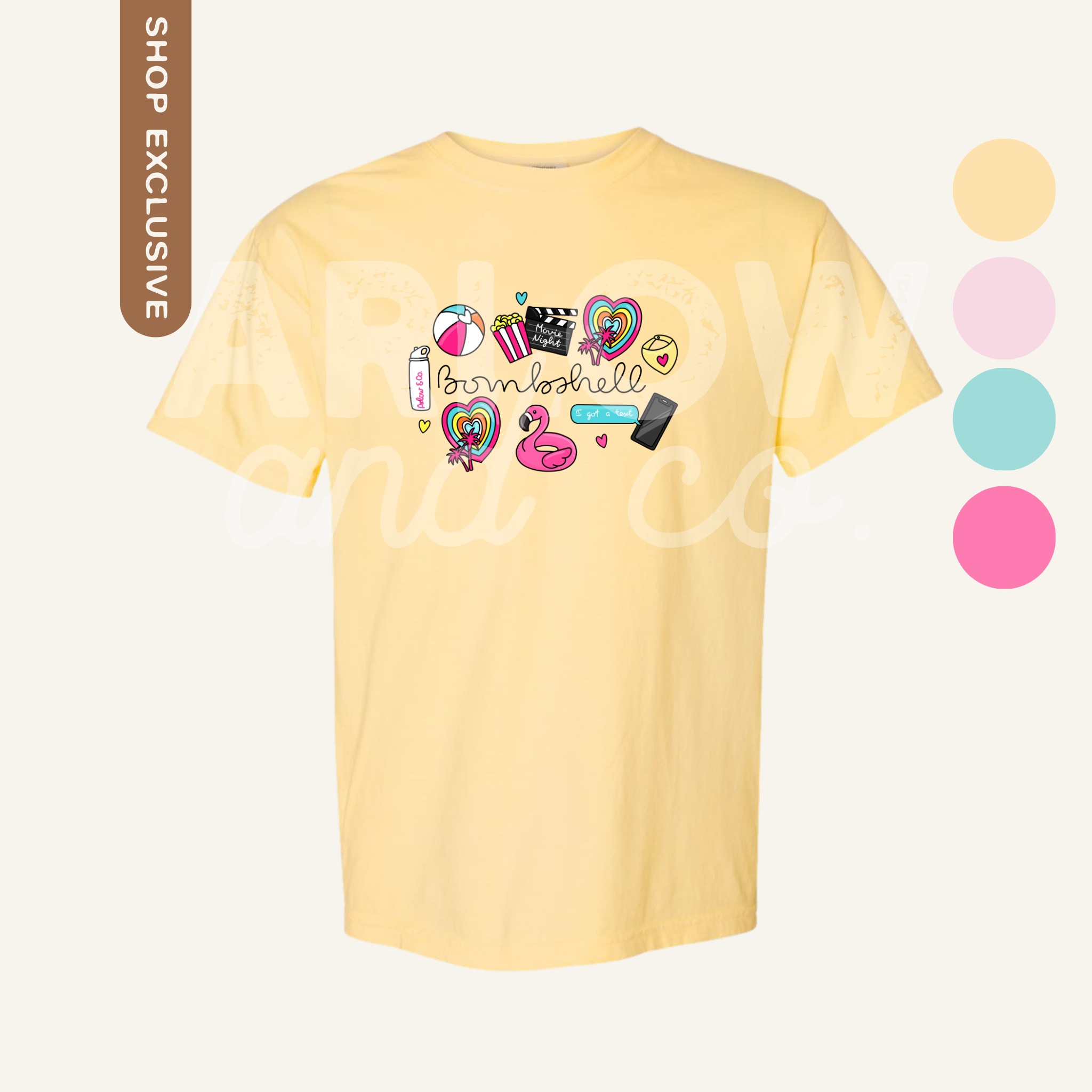 Bombshell Island Love Graphic Tee | Reality Tv Dating Island Apparel