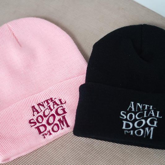 Anti-Social Dog Mom Beanie