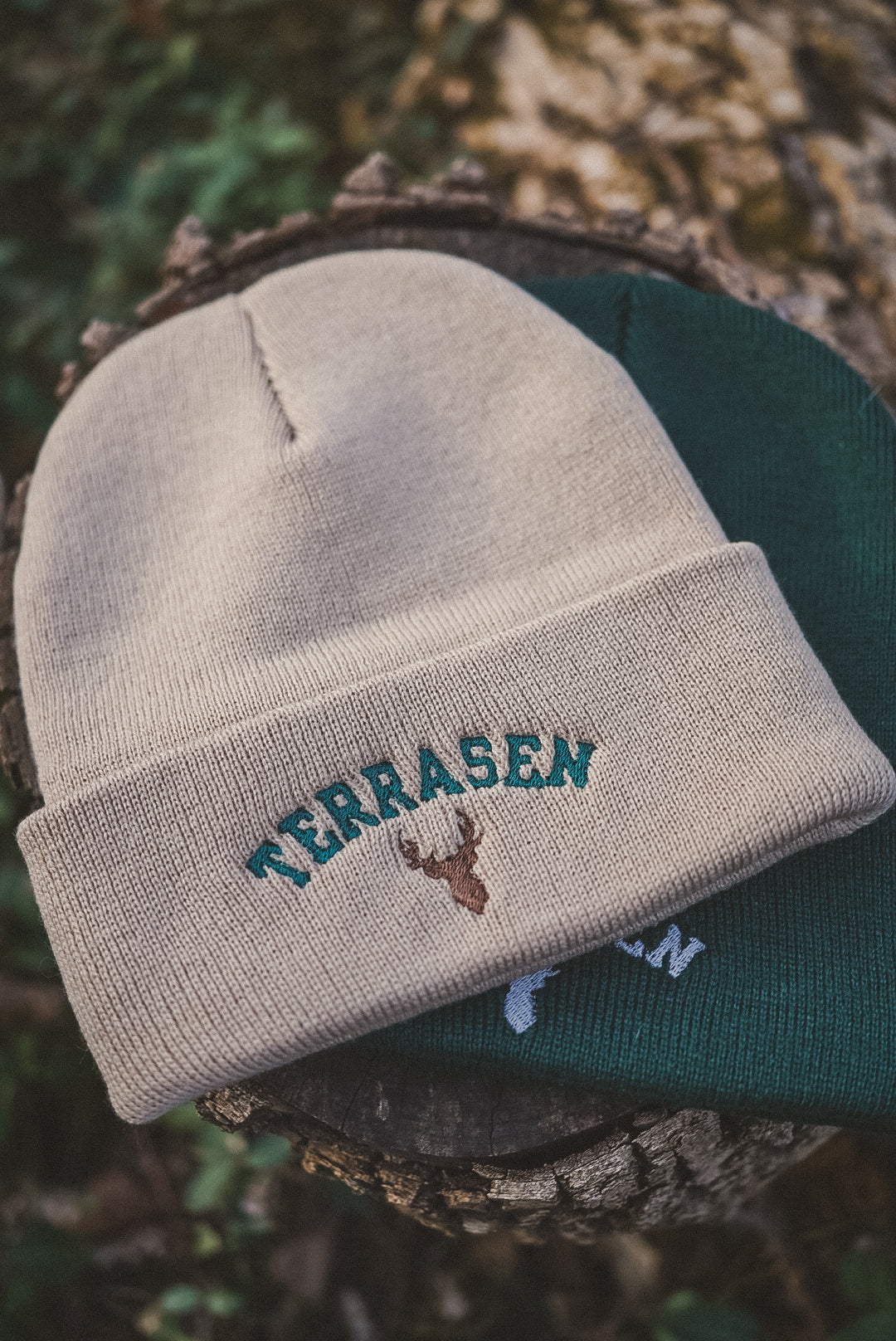 Pine & Snow Embroidered Beanie