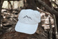 Mountain Line Art Embroidered Baseball Cap | Hiking Hats | Outdoorsy Hats | Embroidered Dad Hats | Nature Hat | Outdoorsy Gifts