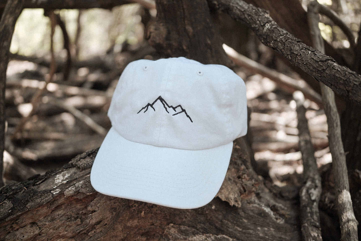 Mountain Line Art Embroidered Baseball Cap | Hiking Hats | Outdoorsy Hats | Embroidered Dad Hats | Nature Hat | Outdoorsy Gifts