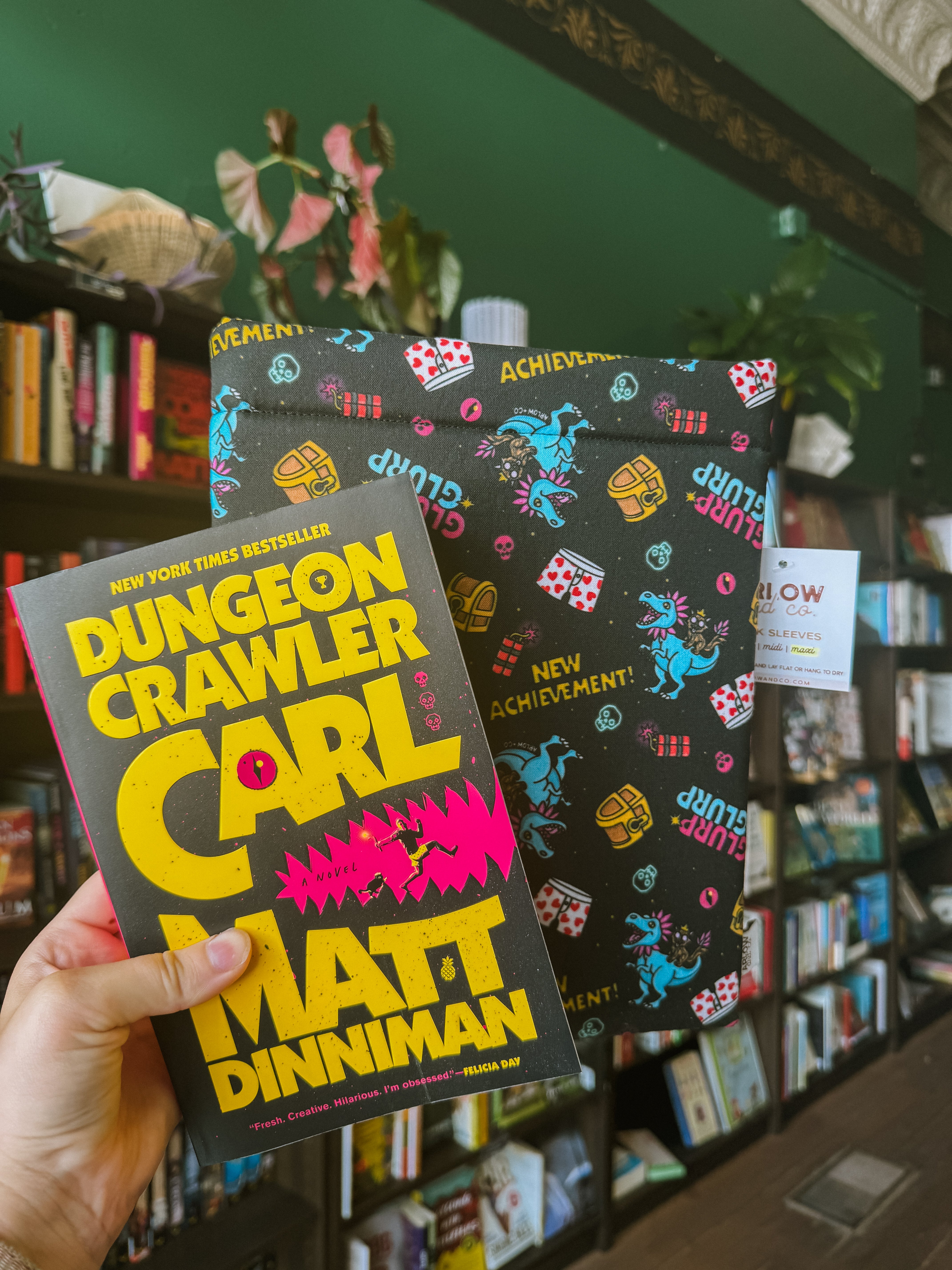 Dungeon Crawler Carl Book Sleeve | Protective Cotton Sleeves for Books & Kindles