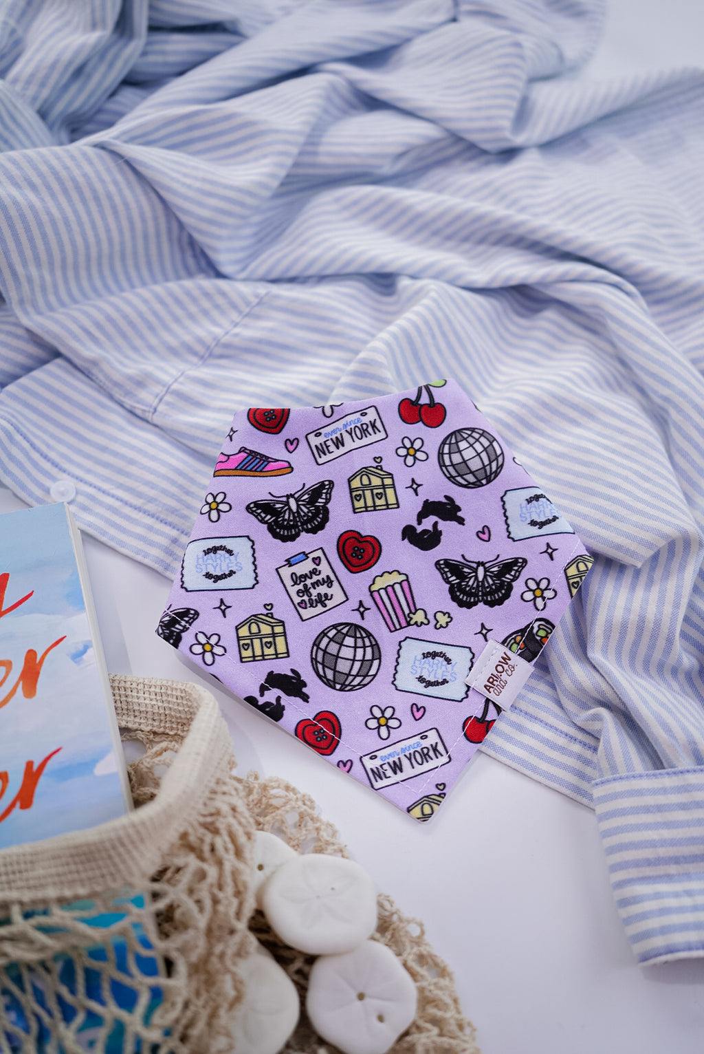 HS Pop Star Bandana | Cotton Pop Artist Pet Bandanas for Dogs & Cat