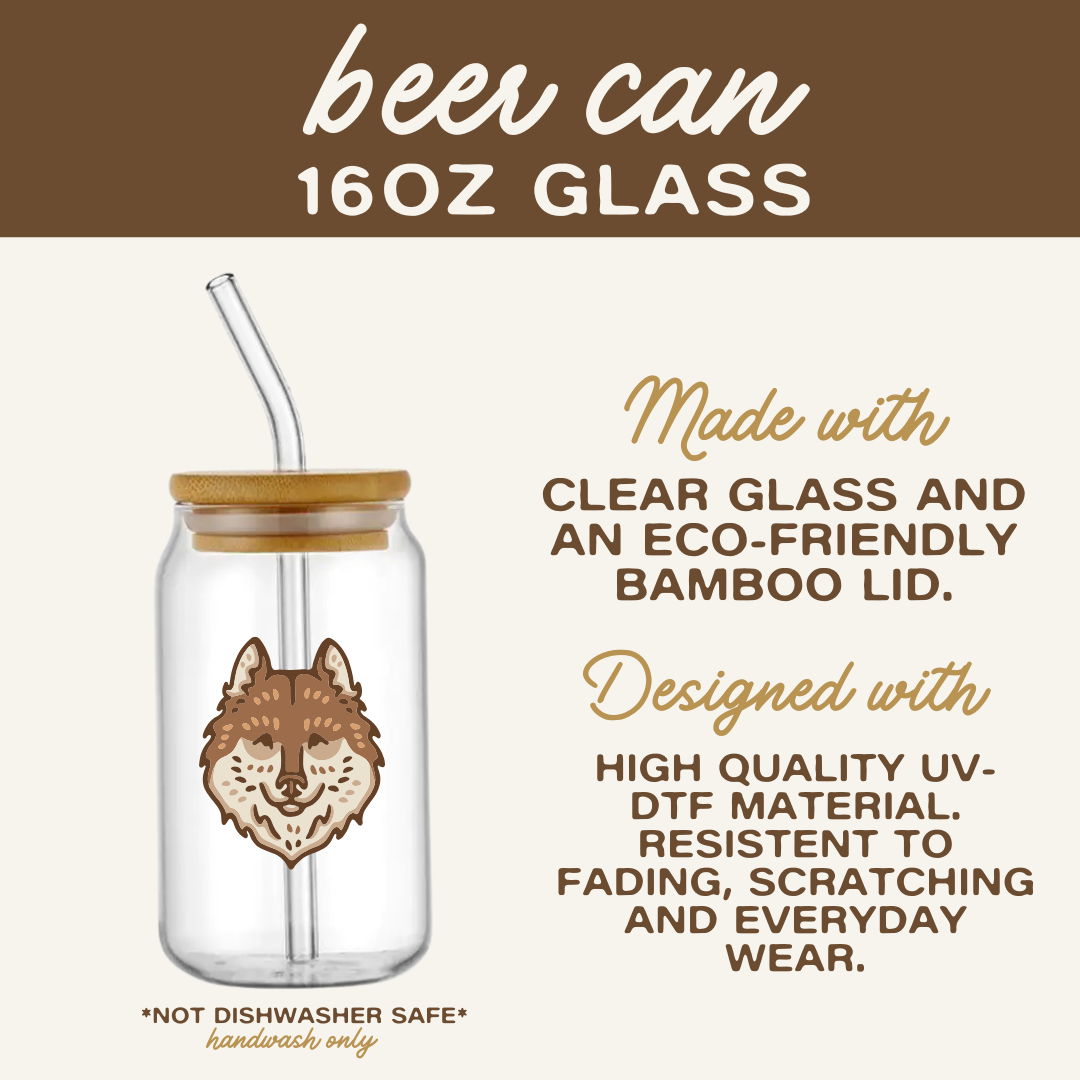 Hawks Hockey Romance Beer Can Glass | Hockey Romance Iced Coffee Matcha Glass