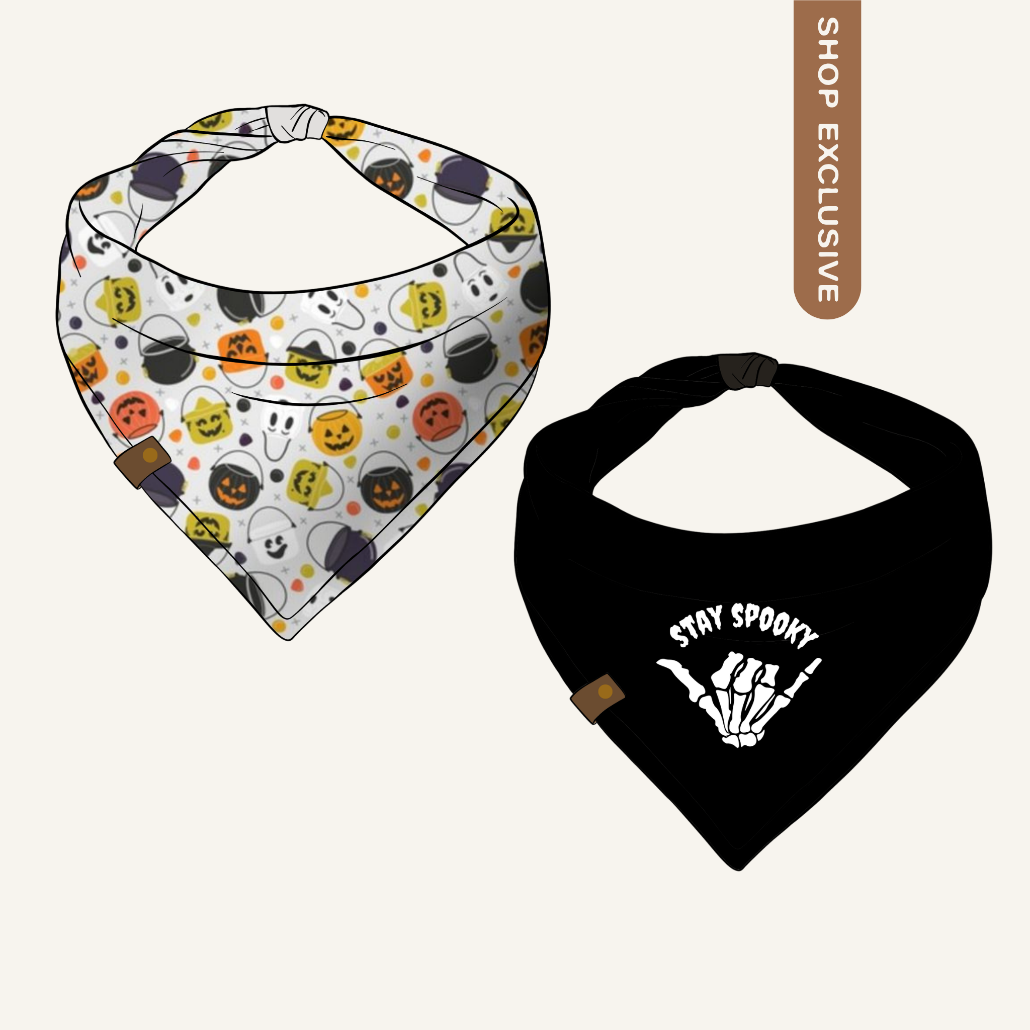 Stay Spooky Bandana | Reversible Cotton Seasonal Halloween Pet Bandanas for Dogs & Cat