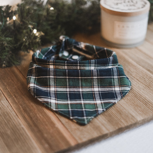 cozy cabin plaid bandana