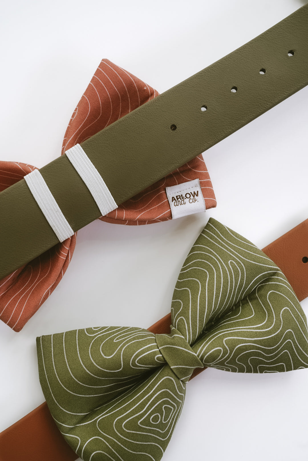 Topography Bowtie | Collar Accessories for Pets