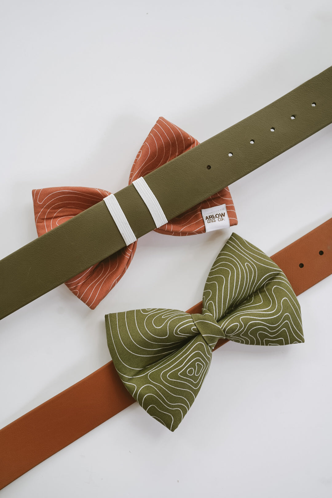 Topography Bowtie | Collar Accessories for Pets
