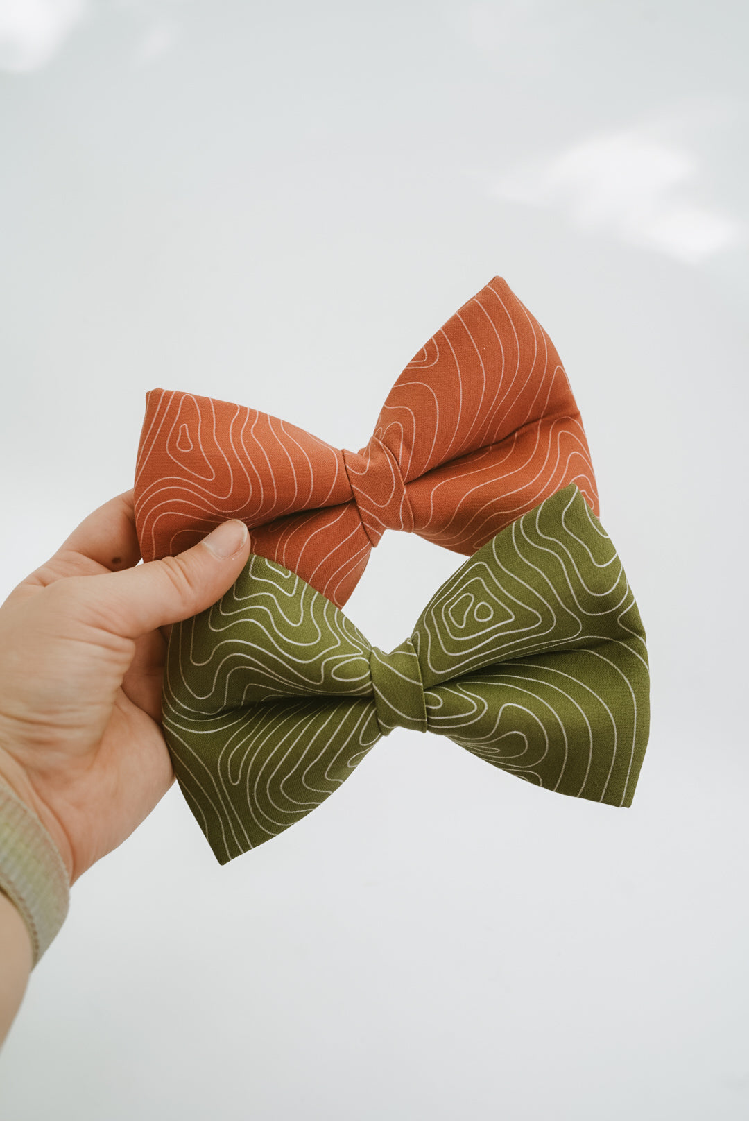 Topography Bowtie | Collar Accessories for Pets