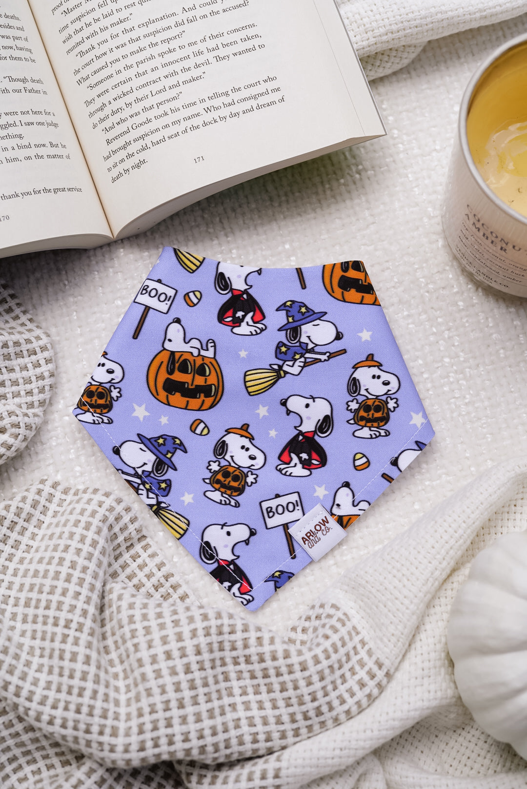 Halloween Beagle Bandana | Cotton Seasonal Halloween Pet Bandanas for Dogs & Cat