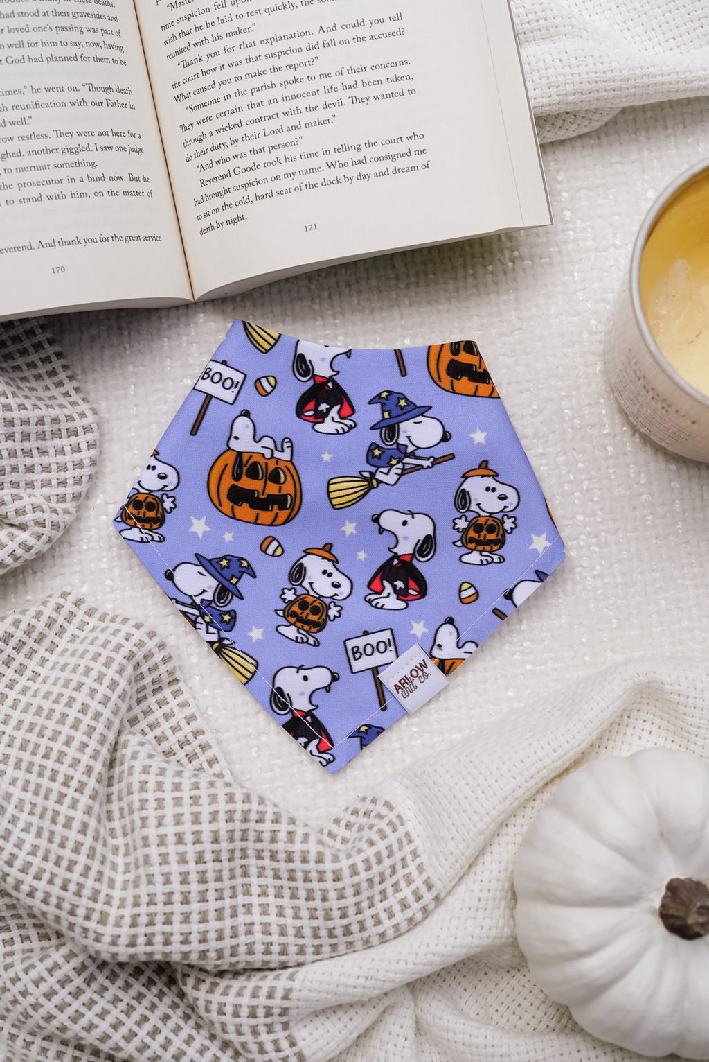 Halloween Beagle Bandana | Cotton Seasonal Halloween Pet Bandanas for Dogs & Cat