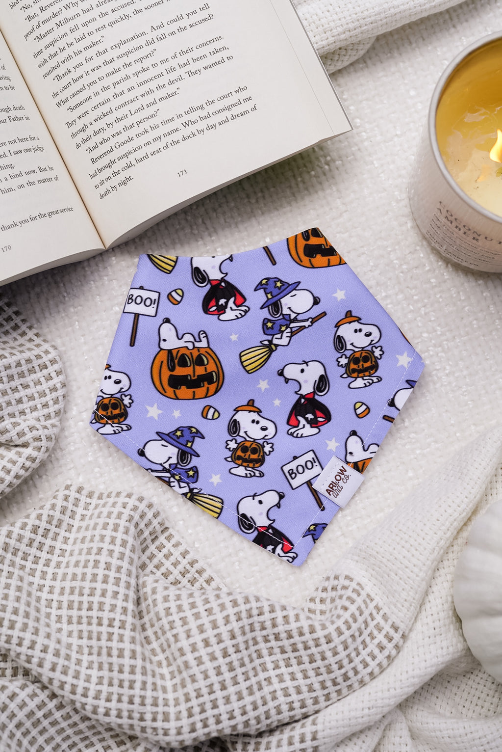 Halloween Beagle Bandana | Cotton Seasonal Halloween Pet Bandanas for Dogs & Cat