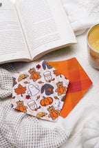 Fall Plushies Bandana | Reversible Cotton Fall Seasonal Pet Bandanas for Dogs & Cats