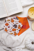 Fall Plushies Bandana | Reversible Cotton Fall Seasonal Pet Bandanas for Dogs & Cats