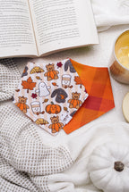 Fall Plushies Bandana | Reversible Cotton Fall Seasonal Pet Bandanas for Dogs & Cats