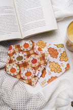 Pumpkin plaids Bandana | Reversible Cotton Fall Seasonal Pet Bandanas for Dogs & Cats