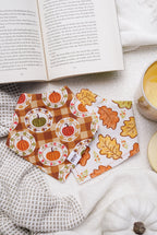 Pumpkin plaids Bandana | Reversible Cotton Fall Seasonal Pet Bandanas for Dogs & Cats