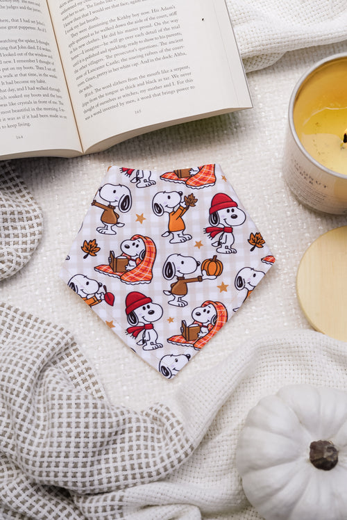 Autumn Beagle Bandana | Cotton Seasonal Fall Pet Bandanas for Dogs & Cat