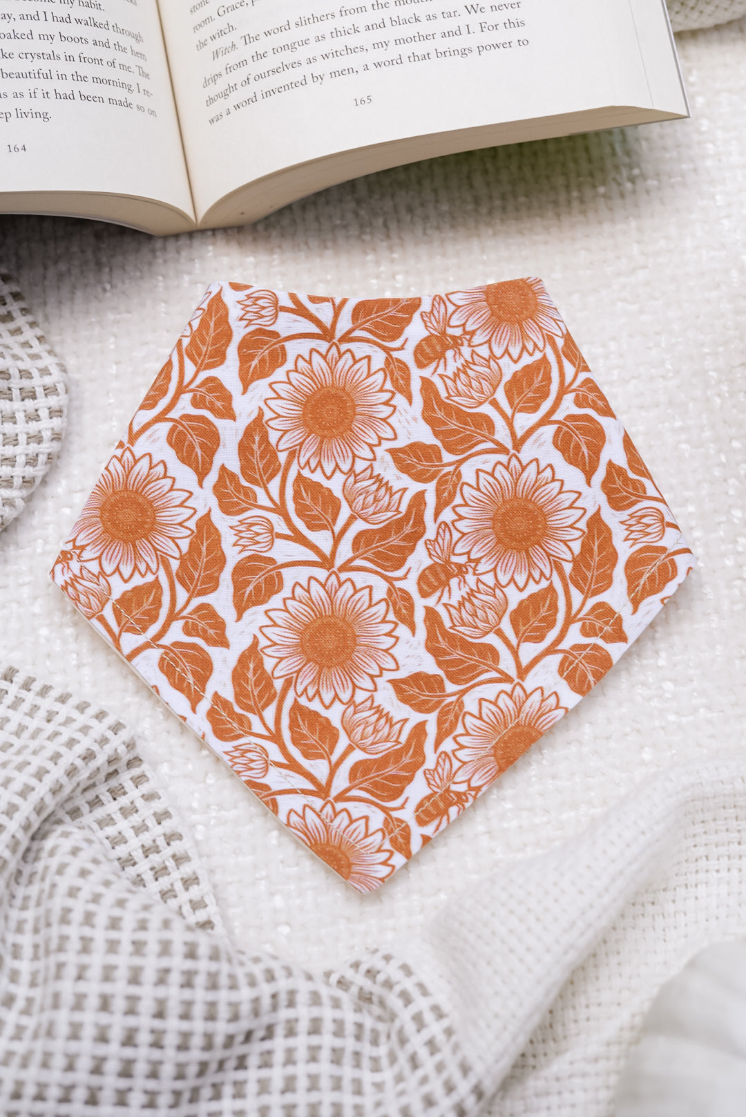 Helianthus Bandana | Cotton Seasonal Fall Sunflower Pet Bandanas for Dogs & Cat