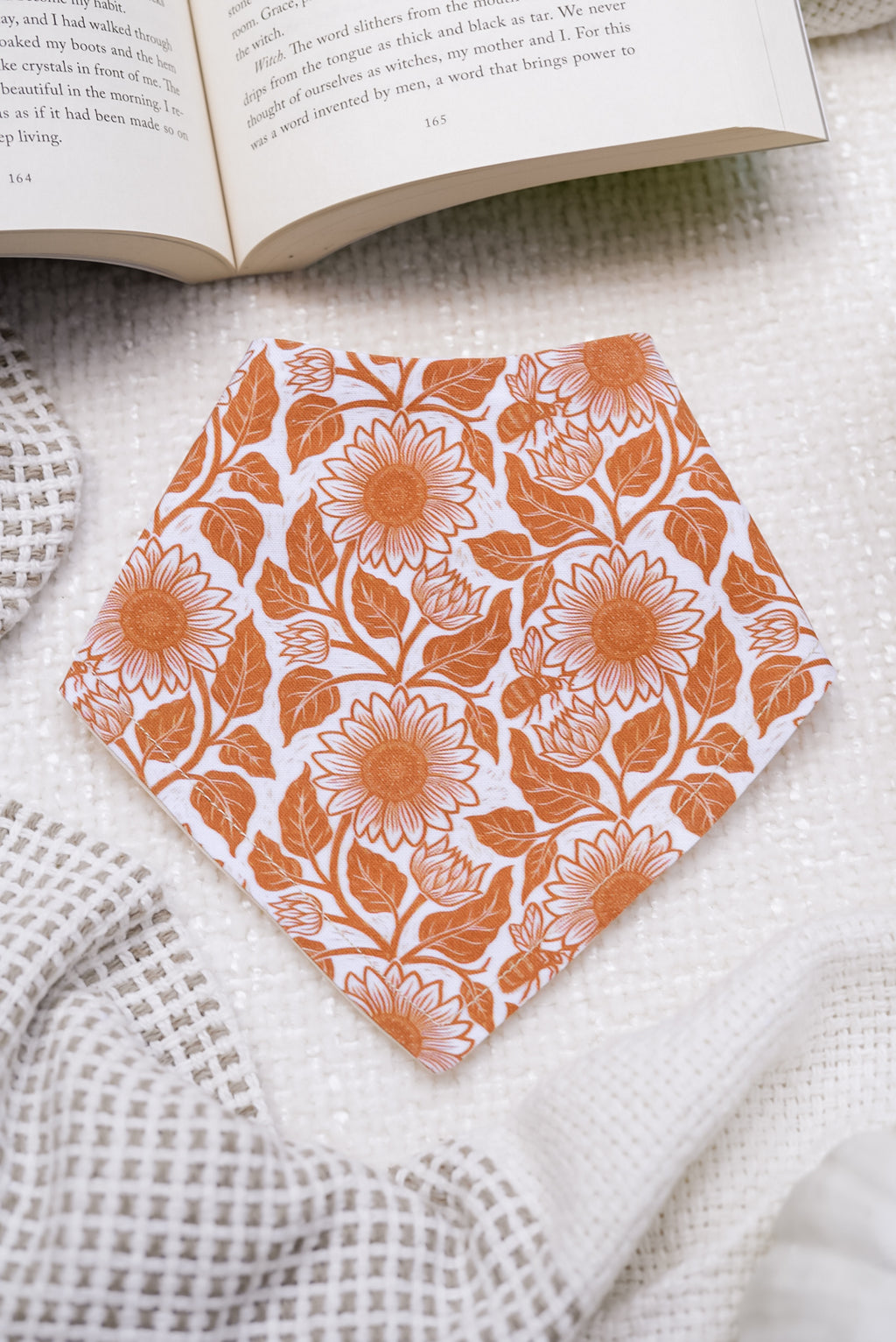Helianthus Bandana | Cotton Seasonal Fall Sunflower Pet Bandanas for Dogs & Cat