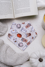 Fall Coffee Bandana | Cotton Seasonal Fall Coffee Pet Bandanas for Dogs & Cat