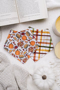 Turkey Day Bandana | Reversible Cotton Fall Seasonal Pet Bandanas for Dogs & Cats