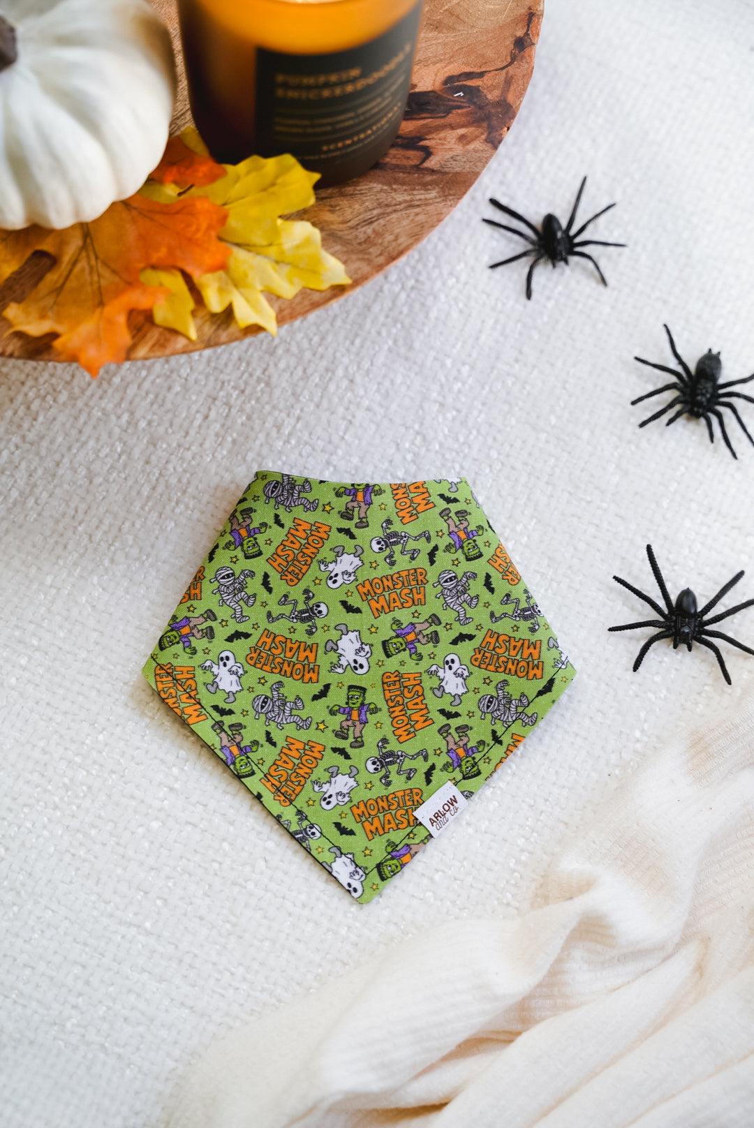 Monster Mash Bandana | Cotton Seasonal Halloween Pet Bandanas for Dogs & Cat