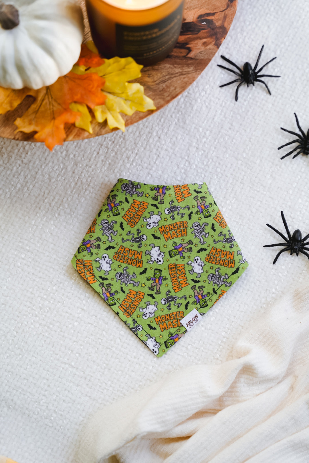 Monster Mash Bandana | Cotton Seasonal Halloween Pet Bandanas for Dogs & Cat
