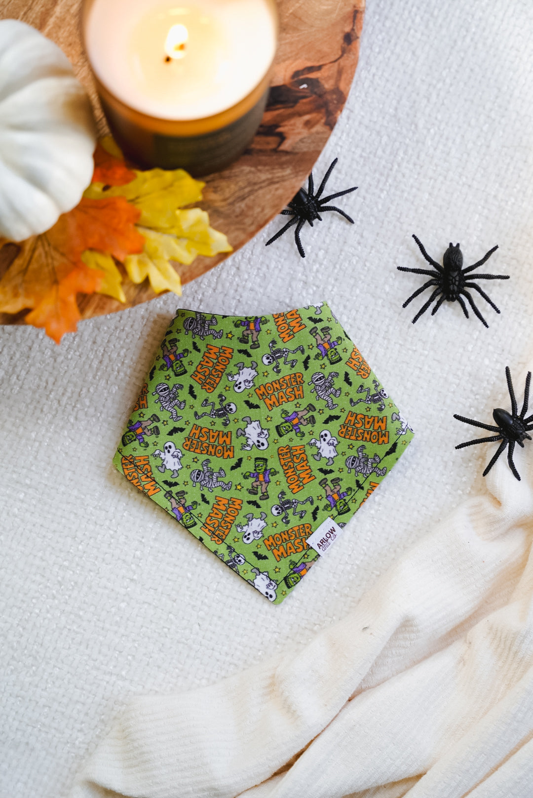 Monster Mash Bandana | Cotton Seasonal Halloween Pet Bandanas for Dogs & Cat