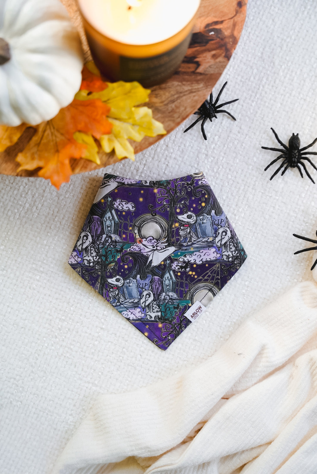 Burton Dogs Bandana | Cotton Seasonal Halloween Pet Bandanas for Dogs & Cat