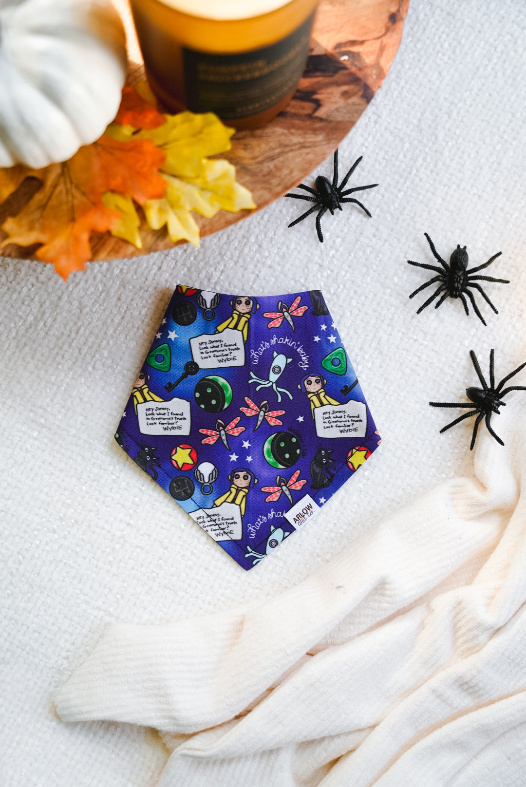 What's Shakin' Baby Bandana | Cotton Seasonal Halloween Pet Bandanas for Dogs & Cat
