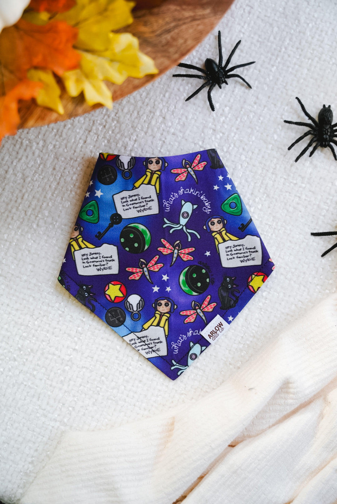What's Shakin' Baby Bandana | Cotton Seasonal Halloween Pet Bandanas for Dogs & Cat