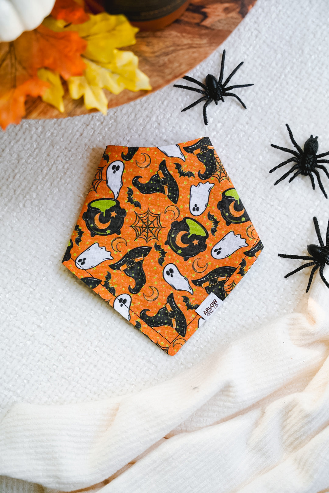 Witches Brew Bandana | Reversible Cotton Seasonal Halloween Pet Bandanas for Dogs & Cat